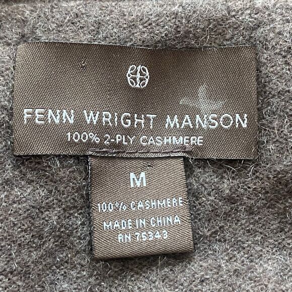 Fenn Wright Manson 100% Cashmere Toggle Cardigan Sweater Brown Women’s Medium - Picture 3 of 10
